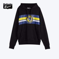 Onitsuka Tiger鬼塚虎连帽卫衣男女时尚简约  2183A441-119 黑色 S