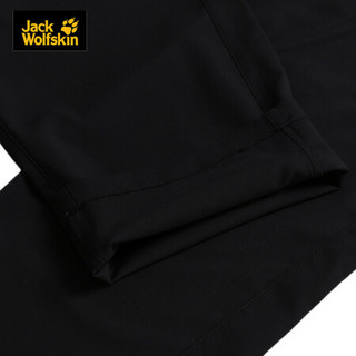 Jack Wolfskin/狼爪官方男士秋季新品户外防风不易沾水透气软壳冲锋裤长裤5518071 5518071-6000/黑色 48