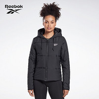 Reebok锐步 运动健身OW C PAD JKT女子轻薄运动棉服 FT0652_黑色 A/XS