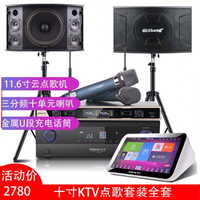 奇声家庭ktv音响组合套装家庭影院智能语音双系统点歌机专业卡拉ok电视唱歌音箱会议音响套装 10寸套装(适用30-60平)