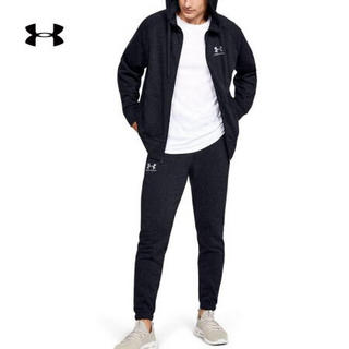 安德玛官方UA Speckled Fleece男子运动长裤Under Armour1355631 黑色001 XL