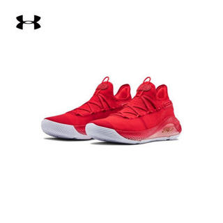 安德玛官方UA 库里Team Curry 6男子篮球鞋Under Armour3022893 红色605 43