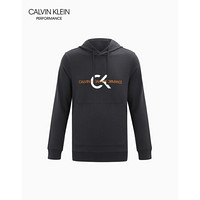 CK PERFORMANCE 2020秋冬新款 男装层叠LOGO连帽休闲卫衣4MF0W301 007-黑色 S