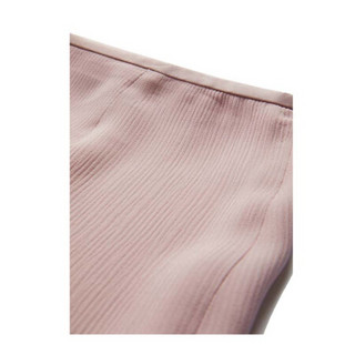 奢侈品 阿玛尼(ARMANI)女装长裤正常腰线立体剪裁粘胶绉绸百褶阔腿裤 46