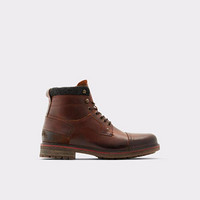 ALDO/奥尔多男鞋短靴低跟做旧侧拉链时尚休闲皮鞋12652582 Cognac 10