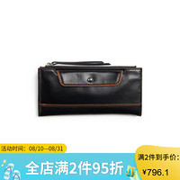 Clarks其乐钱包女士长款拉链暗扣手拿包26140481 Black one size