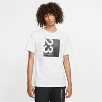 耐克Nike Jordan T恤男士纯棉短袖圆领上衣AT8817 Wht/Blk 2XL