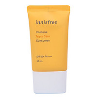 Innisfree/悦诗风吟 绿茶平衡精粹水乳套盒 圣诞限量精油160ml 防晒霜50ml *防晒霜50ml