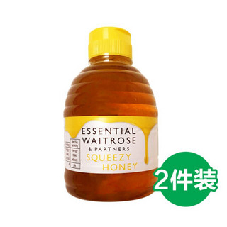 Waitrose英国 原装进口百花纯正天然滋补蜂蜜454g/瓶 挤压食用不滴洒不沾蜜 【直邮发货】454g*1瓶