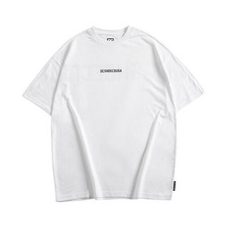 DCSHOECOUSA 男士春夏T恤吸汗排湿运动休闲短袖衫5226J011 白色-WBB0 XS