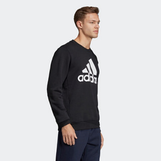 阿迪达斯官网 adidas M MH BOS CrewFL 男装运动型格卫衣EB5265 黑色 A/XS(170/88A)