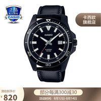 卡西欧(CASIO)MTH-1102商务手表防水石英表运动男表钢带手表 MTH-1102BL-1AVPF-50米防水