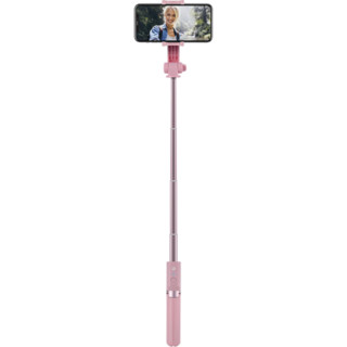 摩米士MOMAX手机稳定器防抖手持云台蓝牙自拍杆便携三脚架vlog神器视频拍摄户外网红直播运动三角架 粉色