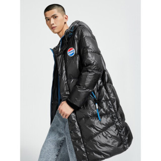 eral/艾莱依2020冬季新款百事联名羽绒服中长款大衣男6019aa41042