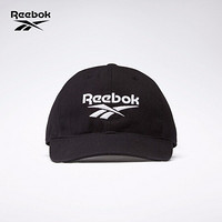 Reebok锐步运动经典男女帽CL FO Vector Cap有檐帽 帽子FL9599 FL9597_黑色 OSFM