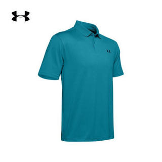 安德玛官方UA Performance男子短袖T恤Polo衫Under Armour1342080 蓝色450 S