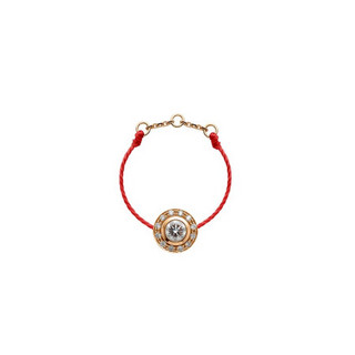 RED LINE红绳女士饰品戒指圆环首饰可调节12颗钻石装饰精美时尚 玫瑰金 46mm