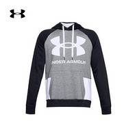 安德玛官方UA DFO Rival男子运动连帽卫衣Under Armour1357451 灰色035 XL