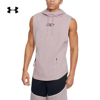 安德玛官方UA 库里SC30男子运动连帽背心Under Armour1351316 灰色667 L