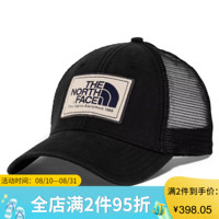 The North Face北面帽子男棒球帽可调节透气遮阳帽鸭舌帽网眼CGW2 TNF BLACK ONE SIZE