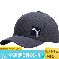 PUMA彪马男帽女帽不可调节遮阳帽棒球帽纯色时尚927592 Navy L/XL