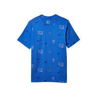 NIKE 耐克 男子运动短袖T恤NSW棉柔软舒适印花圆领9367430 Game Royal XL