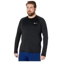 NIKE 耐克 男运动T恤长袖透气Dri-FIT吸湿排汗大码9324870 Black/White 4XL