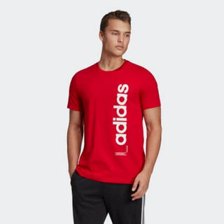 Adidas阿迪达斯男士罗纹圆领100％纯棉球衣夏季短袖T恤EJ9293 Red L【报价价格评测怎么样】 -什么值得买