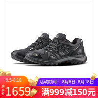 The North Face北面运动鞋男鞋轻便中帮耐磨徒步鞋 BLACK/GREY-CDF8 9.5/42.5