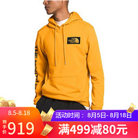 The North Face北面男款卫衣连帽套头印花卫衣衫NF0A4N6K TNF YELLOW XS