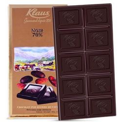 Klaus 克勒司 70%黑巧克力排块 100g *10件