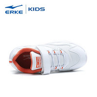 鸿星尔克官方旗舰（ERKE）童鞋男上新儿童运动鞋大童休闲跑步鞋 正白/浅灰 37