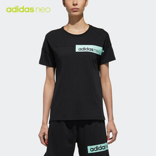 阿迪达斯官网adidas neo W FV MESH PNL T女装运动短袖T恤 如图 L