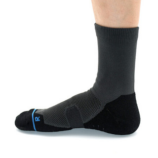 SCARPA 定制户外袜 耐磨 透气户外登山徒步袜 中筒袜 深灰色 S