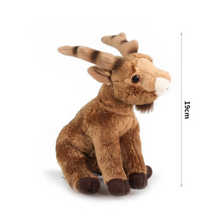 国家地理NG欧洲系列 阿尔卑斯山羊15cm 仿真动物毛绒玩具公仔亲子送女友生日礼物
