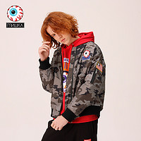 MishkaNYC 迷彩棉服男女同款mishka夹克外套情侣款潮牌秋冬新品