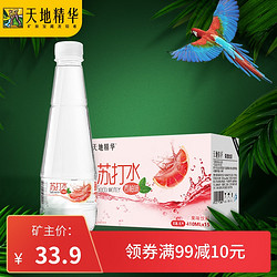 天地精华 气泡水苏打水备孕整箱410ml*15瓶饮用水孕妇专用无糖饮料