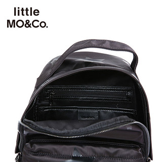 little moco儿童双肩包星星图案黑色背包男女童小学生书包背包包