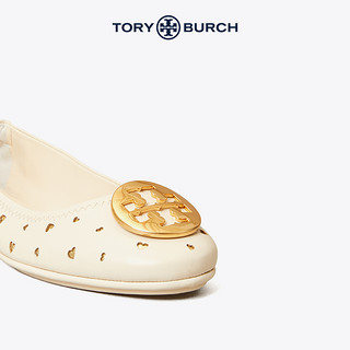 TORY BURCH 汤丽柏琦 女士羊皮镂空套脚平底鞋75120