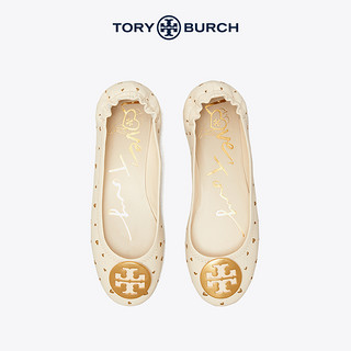 TORY BURCH 汤丽柏琦 女士羊皮镂空套脚平底鞋75120