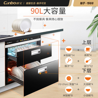 康宝 ZTP108E-11EC 嵌入式高温消毒柜