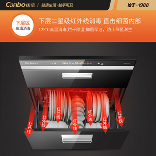康宝 ZTP108E-11EC 嵌入式高温消毒柜