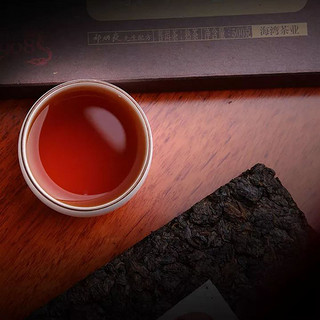老同志 海湾茶业 普洱茶 熟茶 2018年 9908 老茶头 茶砖 500克