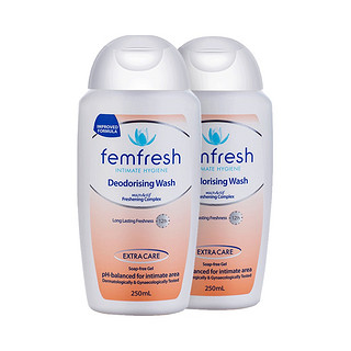 2瓶装femfresh私处洗液女性去异味护理液250ml加强版澳版