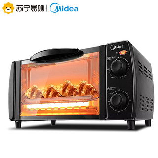 Midea 美的 烤箱家用小型迷你烘焙全自动多功能精致电烤箱蛋糕T1-108B