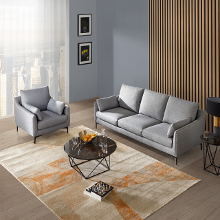 顾家家居布艺沙发小户型北欧轻奢简约现代客厅家具三人沙发2031
