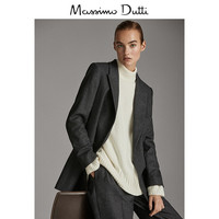 春夏折扣 Massimo Dutti女装 弧形下摆高领女式针织衫长袖上衣 05603814712