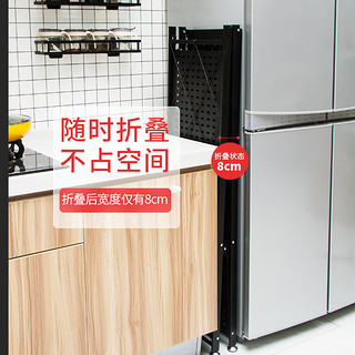 禧天龙免安装折叠置物架落地多层家用厨房烤箱微波炉储物收纳架子