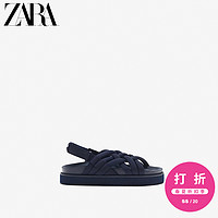 ZARA 【打折】 童鞋女童  管状细带软底魔术贴凉鞋12636530009
