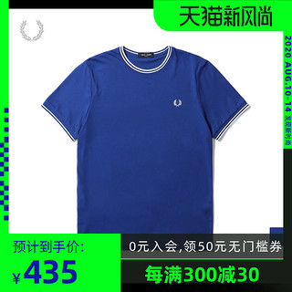 FRED PERRY男士T恤2020夏装新款时尚潮流休闲短袖圆领体恤M1588 海军蓝NYX M